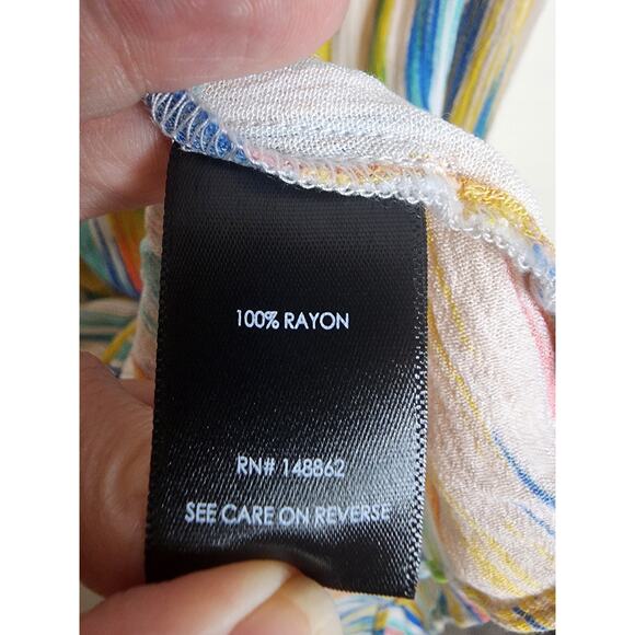 Torrid Vertical Stripe Crepe Tank, Size 5X - Picture 5 of 6